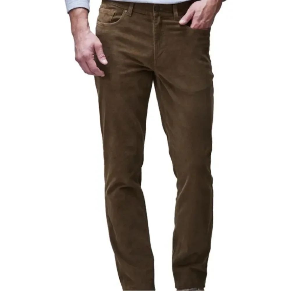 Copper And Oak Men's Corduroy Pants in Rich Brown